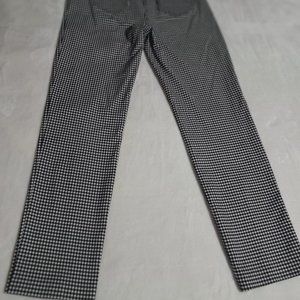 Black & White plaid pants